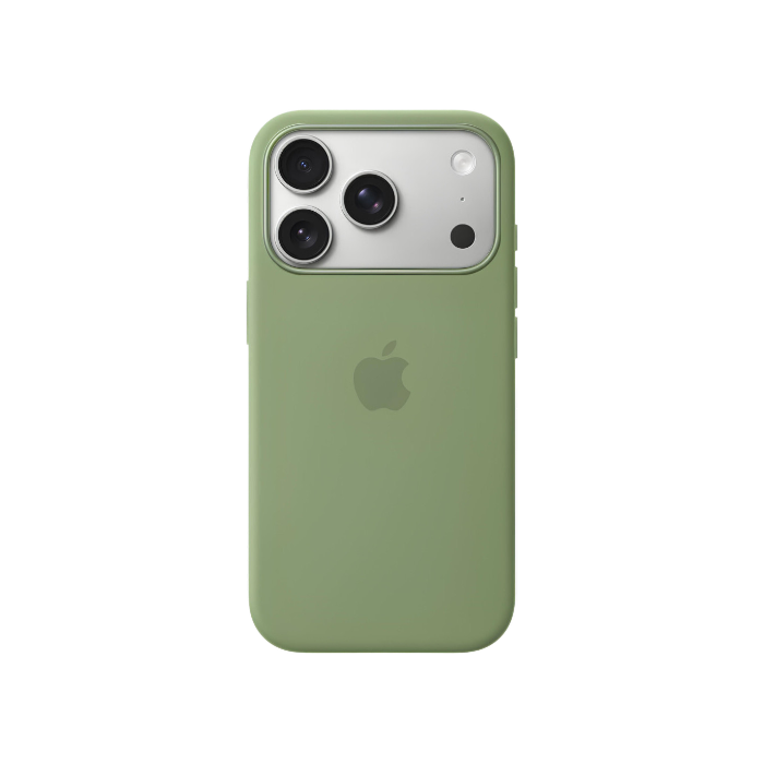 Apple iPhone 17 Pro Silicone Case + MagSafe (Camera Control) Light Moss