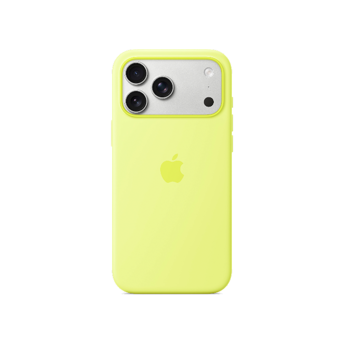 Apple iPhone 17 Pro Max Silicone Case + MagSafe (Camera Control) Neon Yellow