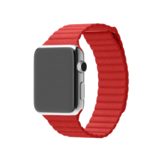 Ремінець Apple Watch Color Leather 42/44/45/49 mm (red)