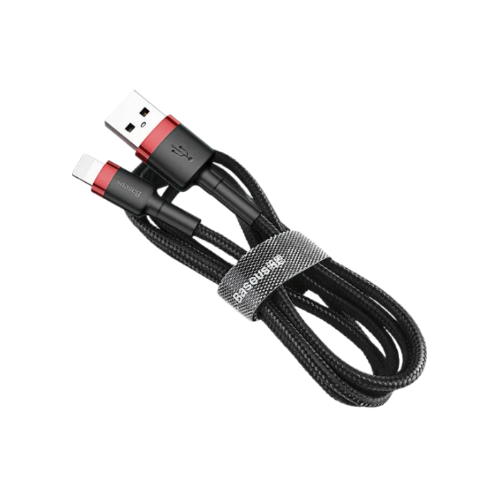 Кабель Baseus Cafule Lightning 2.4A (0.5m) (red/black)
