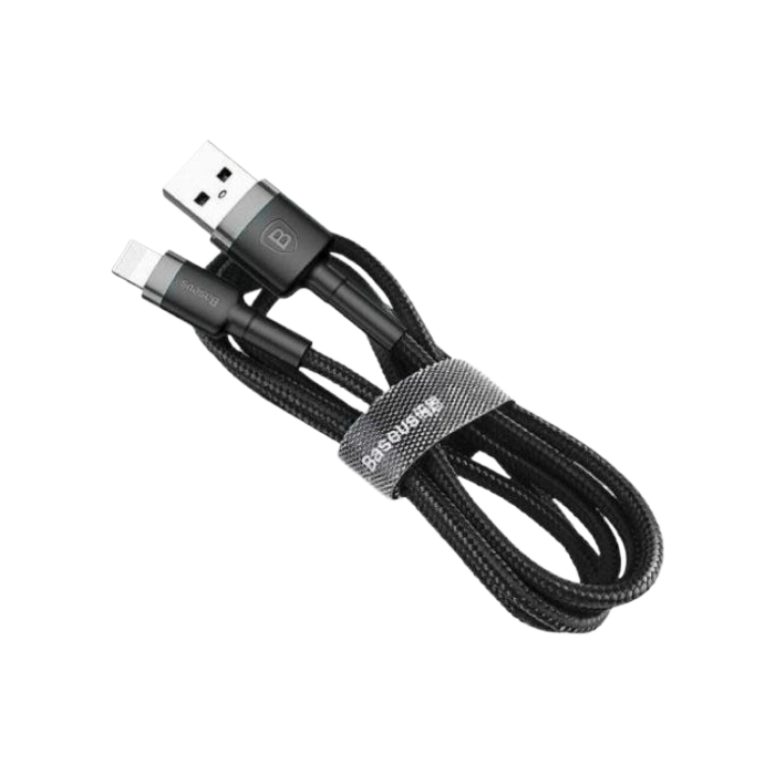 Кабель Baseus Cafule Lightning 1.5A (2m) (gray/black)