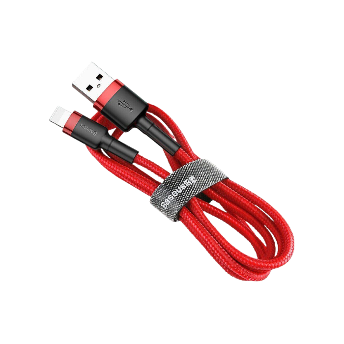 Кабель Baseus Cafule Lightning 2.4A (0.5m) (red)