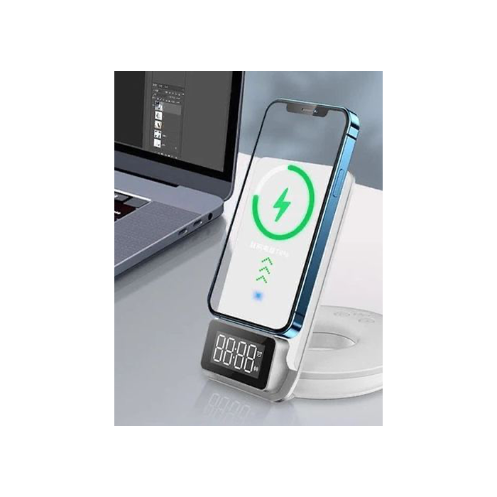 Док-станція WiWU Power Wireless Fast Charger 4 in 1 White