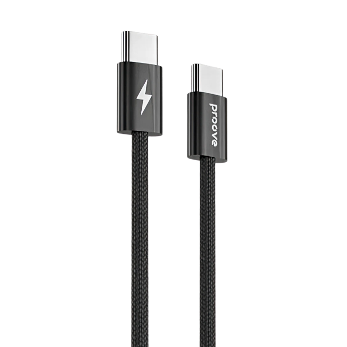 Кабель Proove Energy Stream Type-C to Type-C 60W (1m) (black)