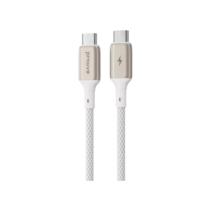 Кабель Proove Dense Metal Type-C to Type-C 60w (1m) (white)