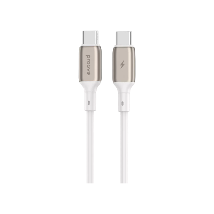 Кабель Proove Flex Metal Type-C to Type-C 60w (1m) (white)