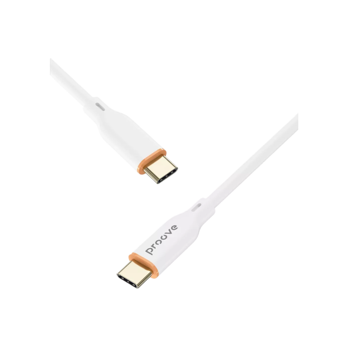Кабель Proove Jelly Silicone Type-C to Type-C 60W (1m) (white)