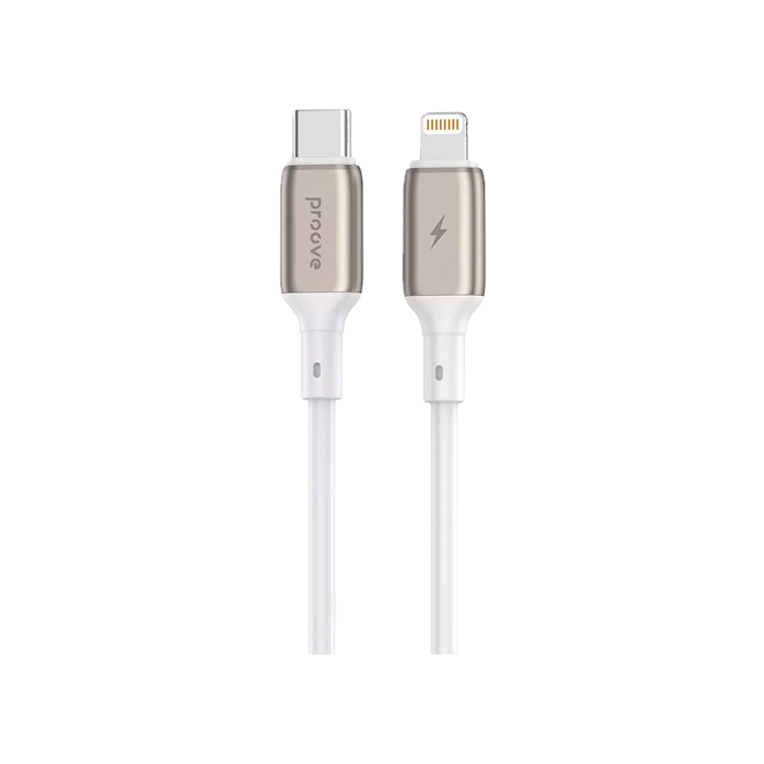 Кабель Proove Flex Metal Type-C to Lightning 27W (1m) (white)