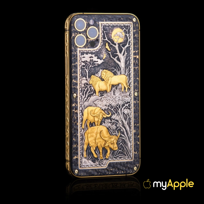 iPhone 16 Pro/iPhone 16 Pro Max Jungle Hunting Solid Gold Edition