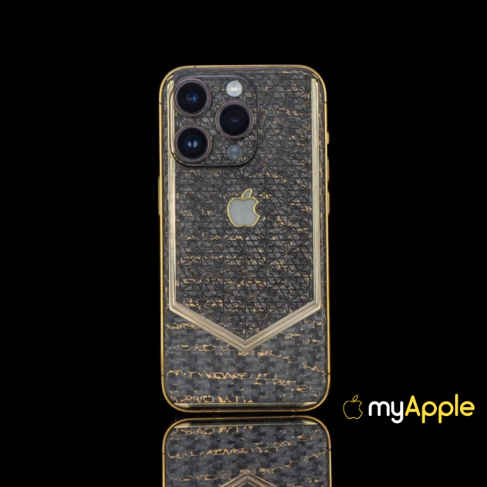 iPhone 16 Pro/iPhone 16 Pro Max Vision Gold Carbon Elegance