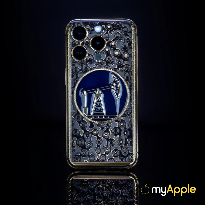 iPhone 16 Pro/iPhone 16 Pro Max Black Gold Oil Rig Edition