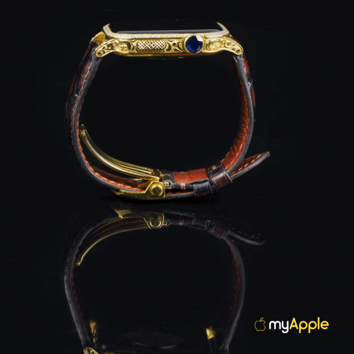 Часы Apple Watch Series 10 47mm Luxior Diamond Edition (Gold 24K)