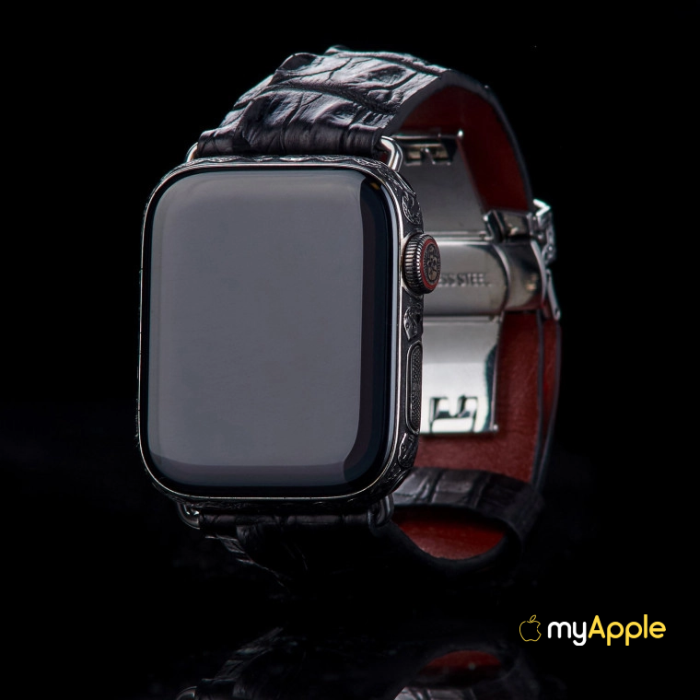 Apple Watch Series 10 41mm/45mm Platinum Spikes Skull Edition
