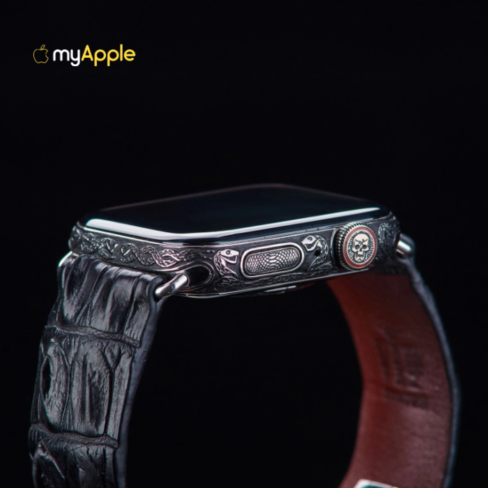 Часы Apple Watch Series 10 41mm/45mm Platinum Spikes Skull Edition