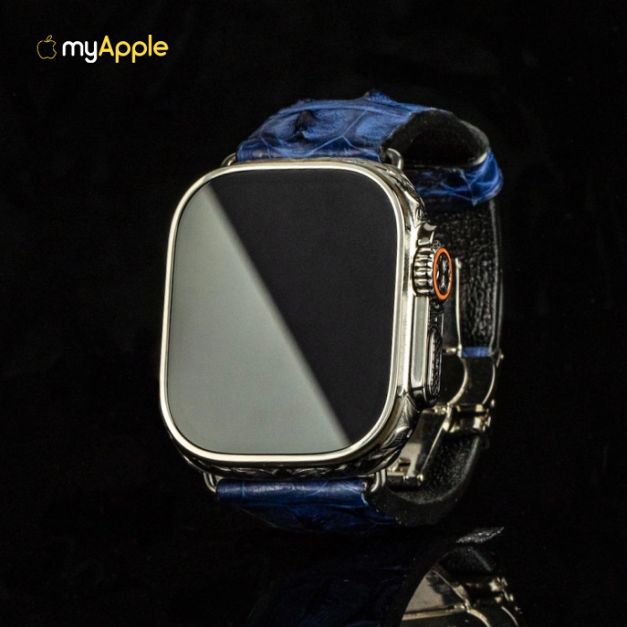 Apple Watch Ultra 2 49mm Hand Engraved Atlant Platinum Edition
