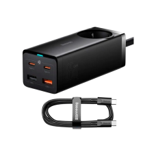 Зарядний пристрій Baseus GaN3 Pro Desktop Powerstrip 65W (2xType-C + 2xUSB + AC) EU