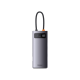 USB-Хаб Baseus Metal Gleam Series 7-in-1 (Type-C to HDMI*2+USB3.0*3+PD+RJ45) (gray)