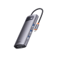 USB-Хаб Baseus Metal Gleam Series 7-in-1 (Type-C to HDMI*2+USB3.0*3+PD+RJ45) (gray)