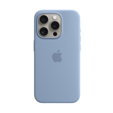 Apple iPhone 15 Pro Max Silicone Case with MagSafe - Winter Blue (MT1Y3)