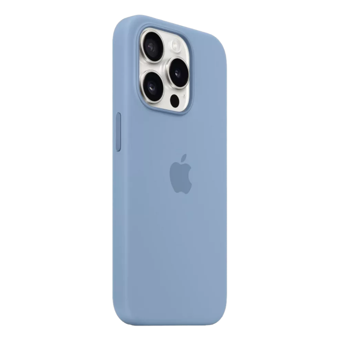 Apple iPhone 15 Pro Max Silicone Case with MagSafe - Winter Blue