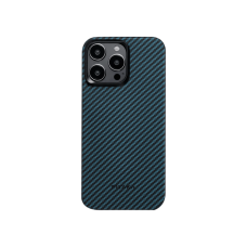 Чохол Pitaka MagEZ Case 4 Twill 1500D for iPhone 15 Pro - Black/Blue