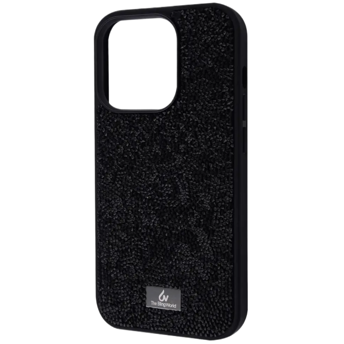 Чохол Bling World Rock Diamond (TPU) iPhone 15 Pro (black titanium)