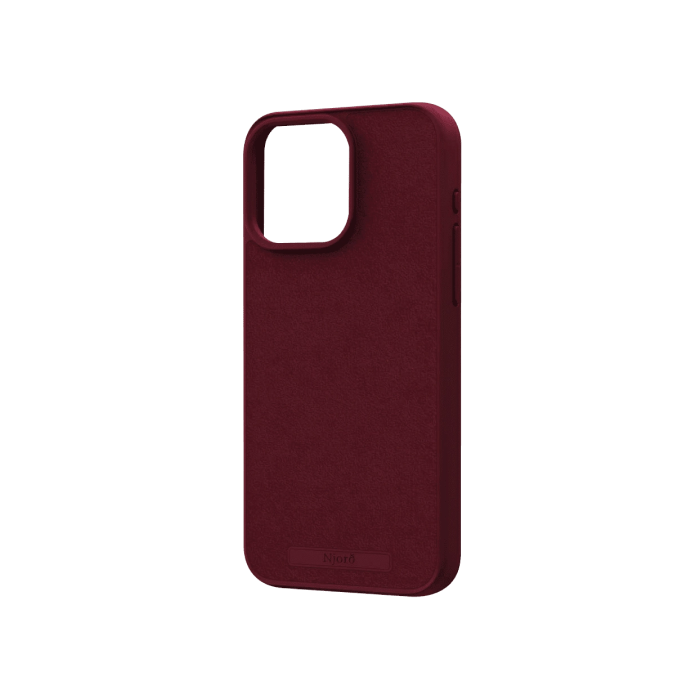 Чохол Njord Suede MagSafe Case for iPhone 15 Pro - Crimson Red
