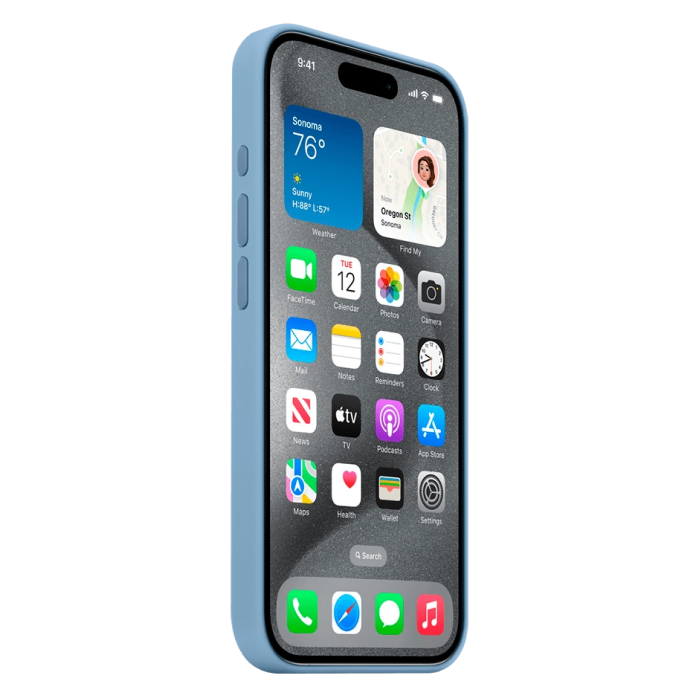 Чохол Apple iPhone 15 Pro Silicone Case with MagSafe - Winter Blue