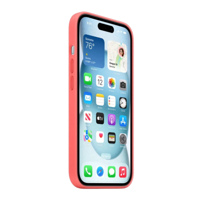 Apple iPhone 15 Plus Silicone Case with MagSafe - Guava