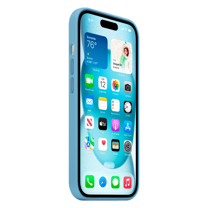 Чохол Apple iPhone 15 Silicone Case with MagSafe - Winter Blue