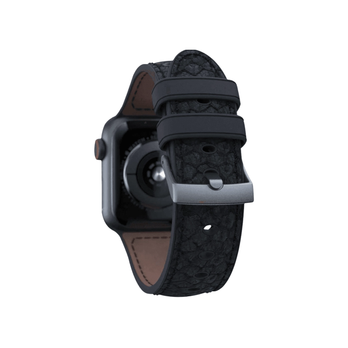 Ремінець Njord Salmon Leather Strap for Apple Watch 40/41mm - Dark Grey