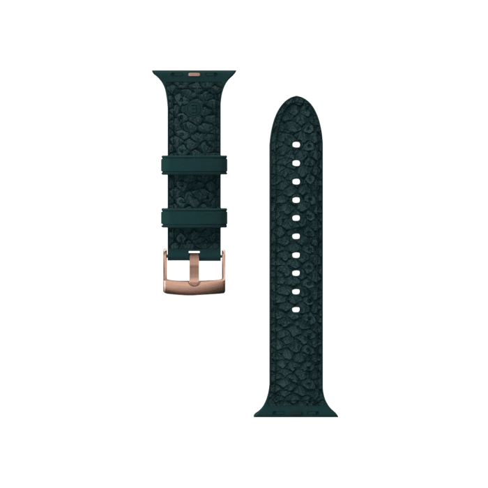 Ремінець Njord Salmon Leather Strap for Apple Watch 45mm/44mm - Dark Green