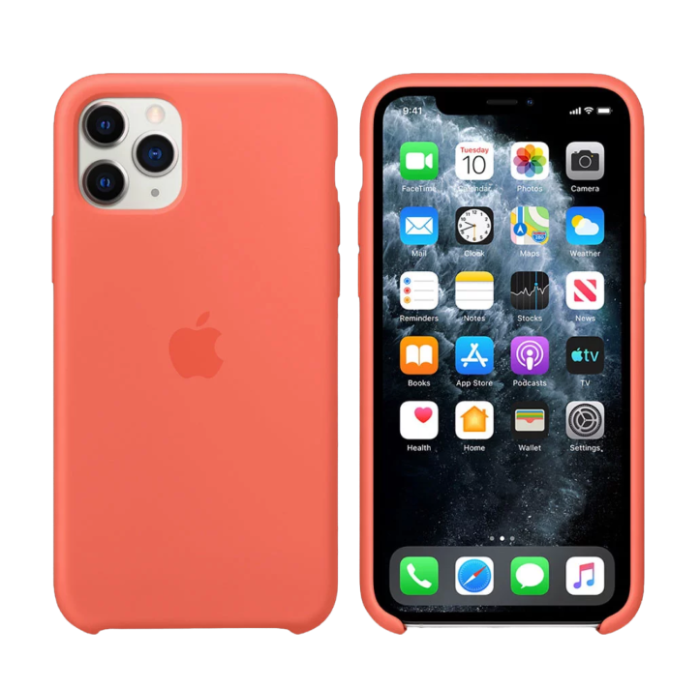 Apple iPhone 11 Pro Silicone Case - Clementine/Orange