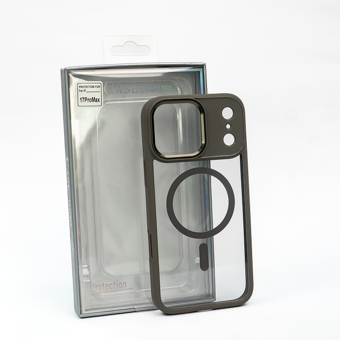 Apple iPhone 17 Pro Max Hybrid case + MagSafe (Clear gray)