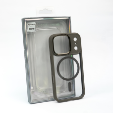 Apple iPhone 17 Pro Hybrid case + MagSafe (Clear gray)