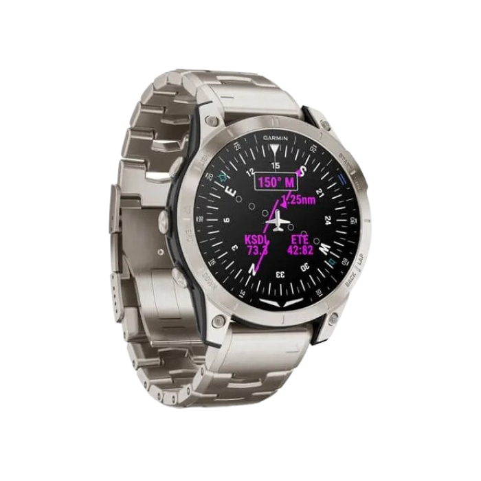 Garmin D2 Mach 1 Aviator Smartwatch with Vented Titanium Bracelet