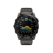Garmin D2 Mach 1 Pro with Vented Titanium Bracelet (010-02804-80,010-02804-81)