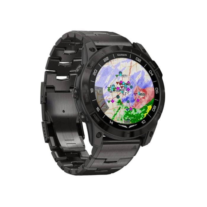 Garmin D2 Mach 1 Pro with Vented Titanium Bracelet