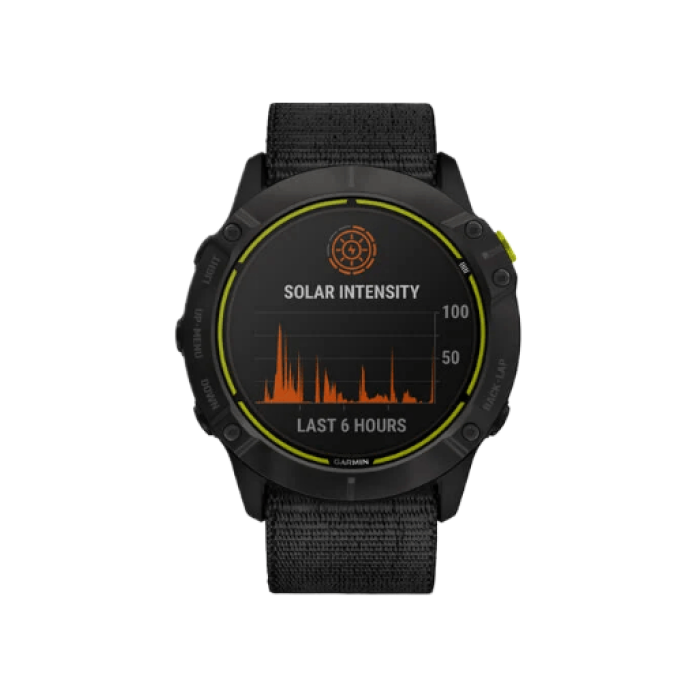 Garmin Enduro Carbon Gray Titanium with Black UltraFit Nylon Strap (010-02408-01,010-02408-11)