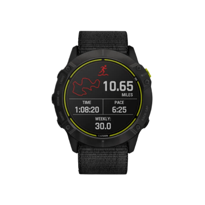 Garmin Enduro Carbon Gray Titanium with Black UltraFit Nylon Strap