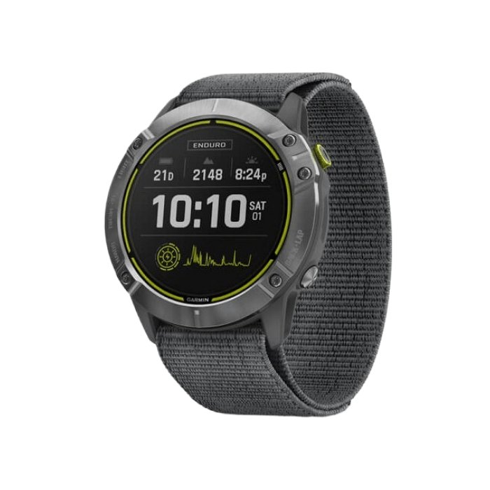 Garmin Enduro Steel with Gray UltraFit Nylon Strap