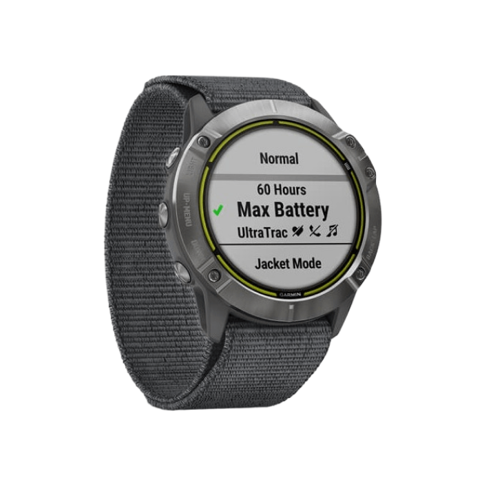 Garmin Enduro Steel with Gray UltraFit Nylon Strap
