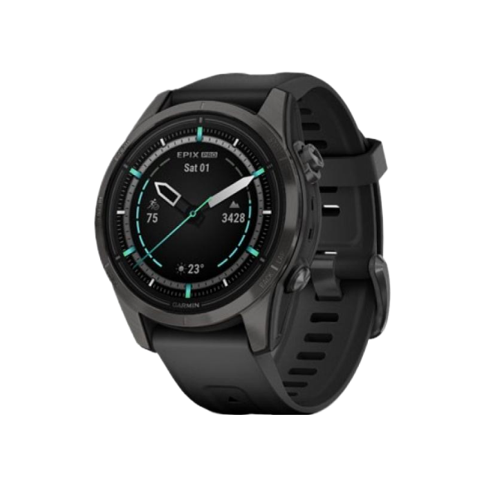 Garmin Epix Pro Gen 2 Sapphire 42mm Carbon G. DLC Ti. with Black Band
