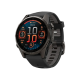 Garmin Fenix 8 43mm AMOLED Sapphire Carbon Gray DLC Titanium with Black/Pebble Gray Silicone Band