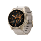 Garmin Fenix 8 43mm AMOLED Sapphire Soft Gold with Limestone Leather Band
