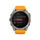 Garmin Fenix 8 47mm AMOLED Sapphire Titanium with Spark Orange/Graphite Silicone Band
