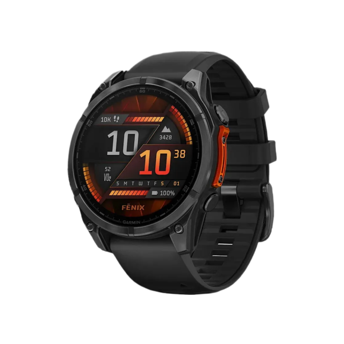 Garmin Fenix 8 47mm AMOLED Slate Gray with Black Silicone Band
