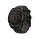 Garmin Fenix 8 47mm Solar Sapphire Carbon Gray DLC Titanium with Black/Pebble Gray Silicone Band