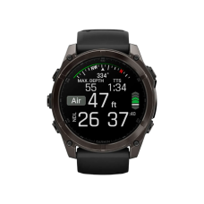 Garmin Fenix 8 51mm AMOLED Slate Gray with Black Silicone Band (010-02905-00)