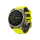 Garmin Fenix 8 47mm Solar Sapphire Titanium with Amp Yellow/Graphite Silicone Band